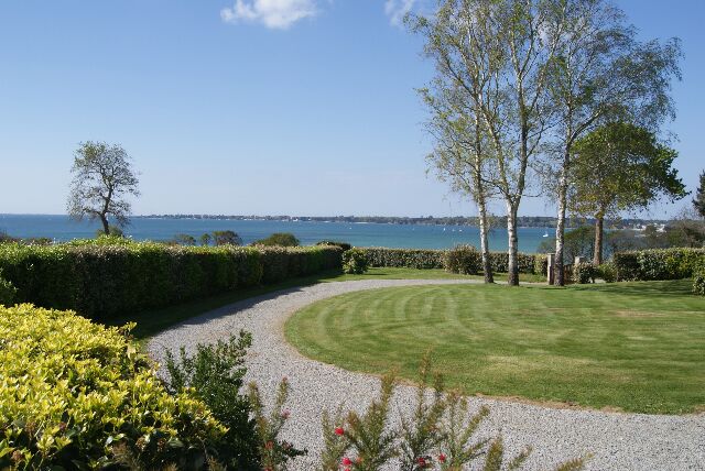 vue mer de la terrasse panorama gite la foret fouesnant